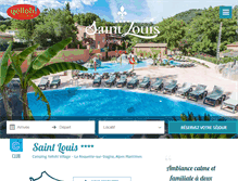 Tablet Screenshot of campingsaintlouis.com